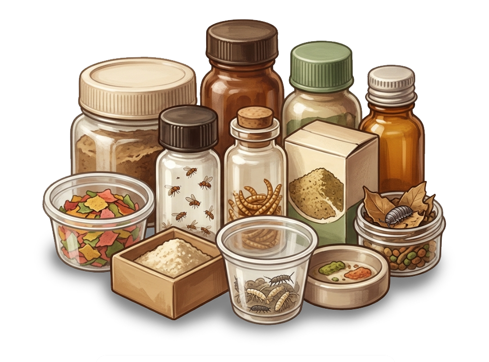 Alimentation pour invertébrés